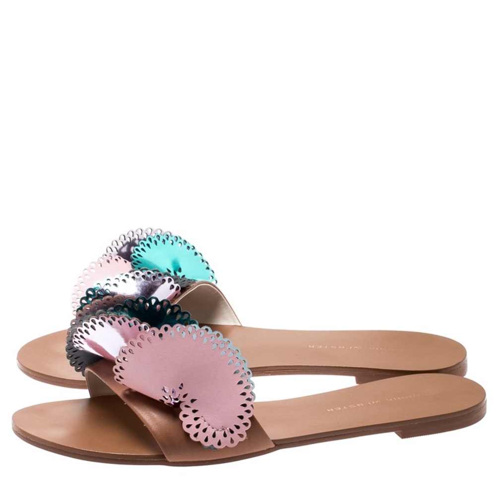 Sophia Webster Laser cut multicolor slides - Picture 4 of 11
